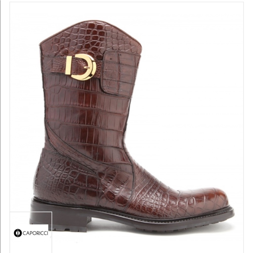 CAPORICCI 573 alligator boots - Picture 3 of 12
